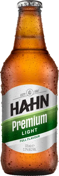 375ml bottle of Hahn Premium Light