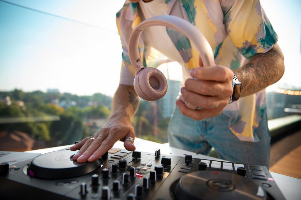 DJ playing music